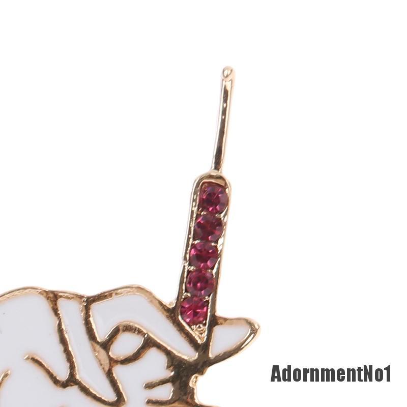 (Adornmentno1) Bros Pin Enamel Bentuk Jarum Suntik Warna Putih Untuk Wanita