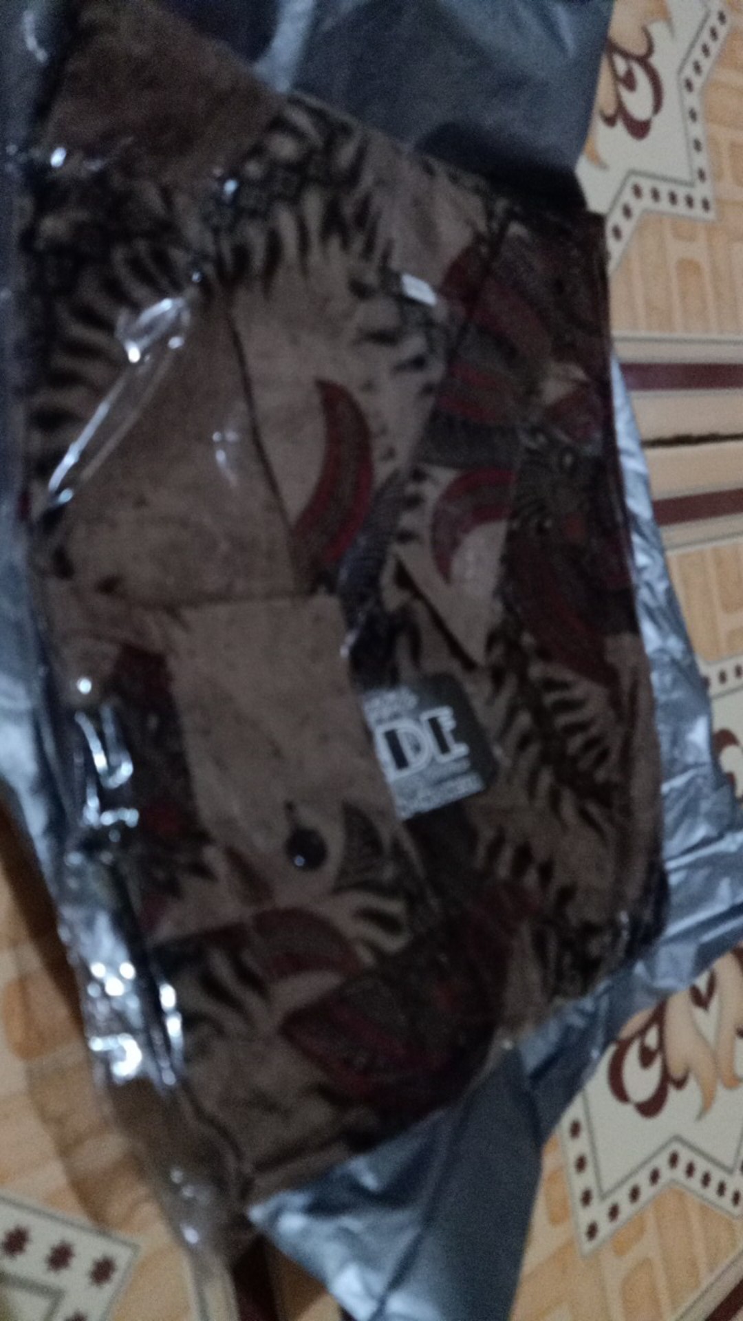 Kemeja Batik Pria Lengan Panjang Size M L Xl Xxl  Bswart Batik Hrb026 Kenongo Hem Panjang Padi