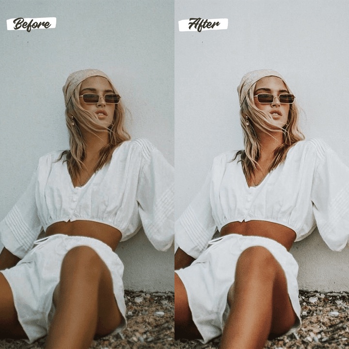 15Lightroom Preset Boho Cream Aesthetic (15 Preset) Mobile and Dekstop