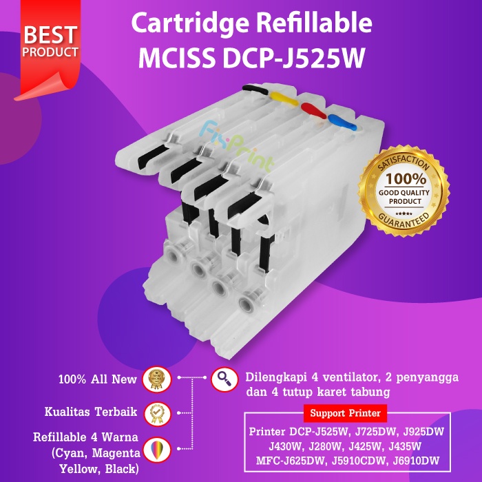 Ink Cartridge MCISS LC12 LC400 Printer DCP-J725DW MFC-J430DW J625DW