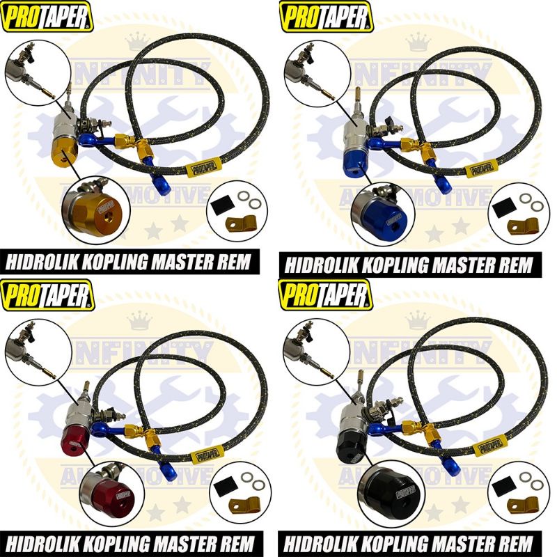 Stut Kopling Hidrolik master rem  plus selang hidrolik Protaper  universa semua motor