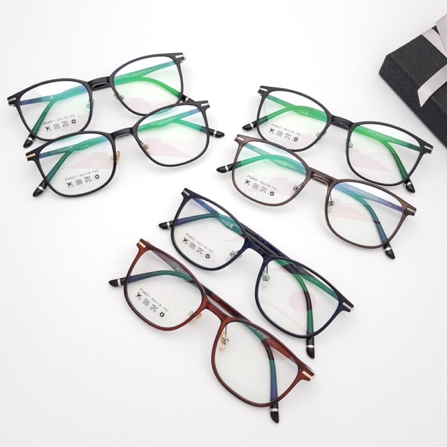 Paket free lensa minus antiradiasi - frame kacamata pria wanita wallest