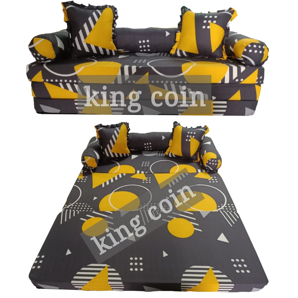 Sofa bed minimalis kasur lipat kekinian sofa lipat modern karakter kasur busa