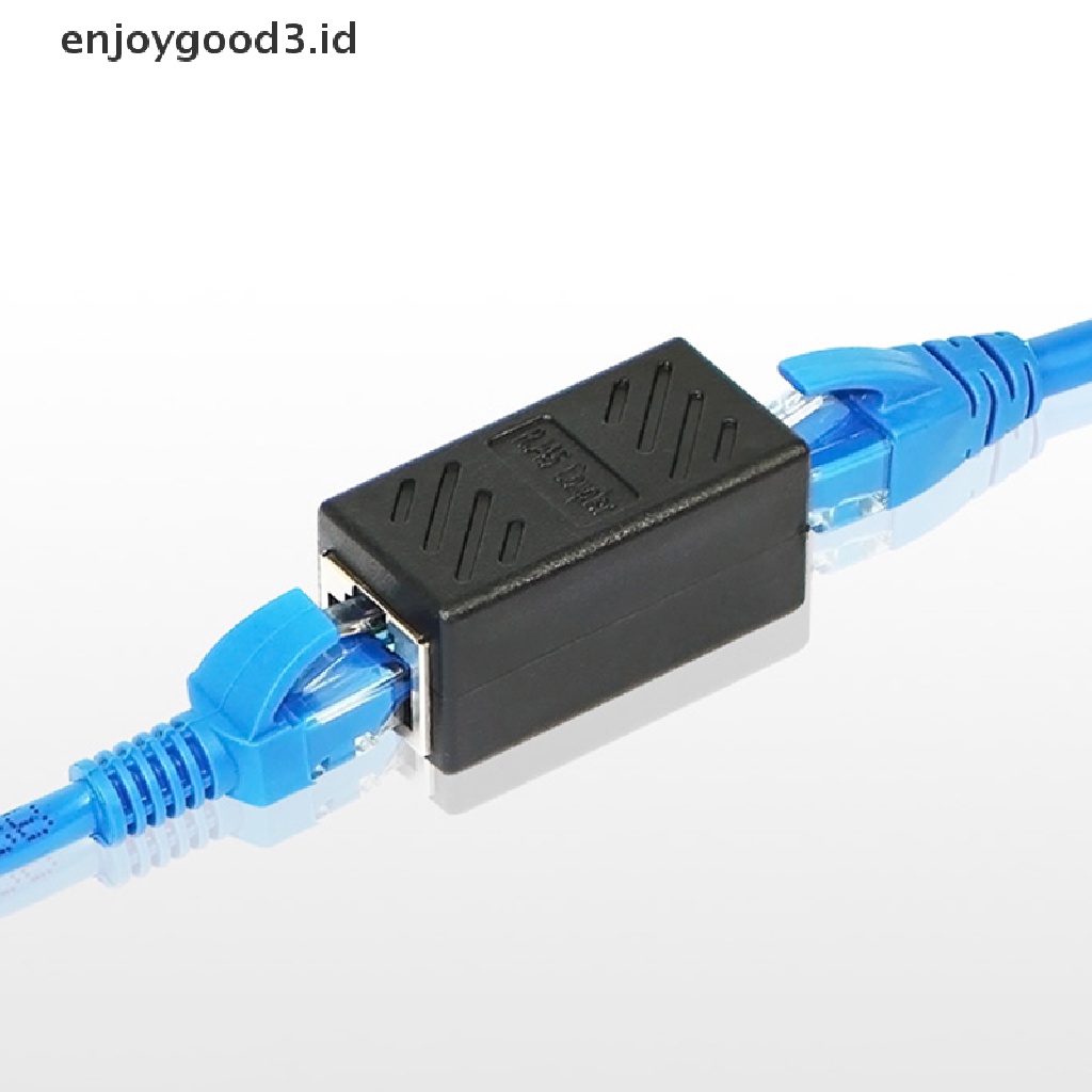 Adapter Konektor Coupler Rj45 Female Ke Female Cat6 Untuk Jaringan Ethernet