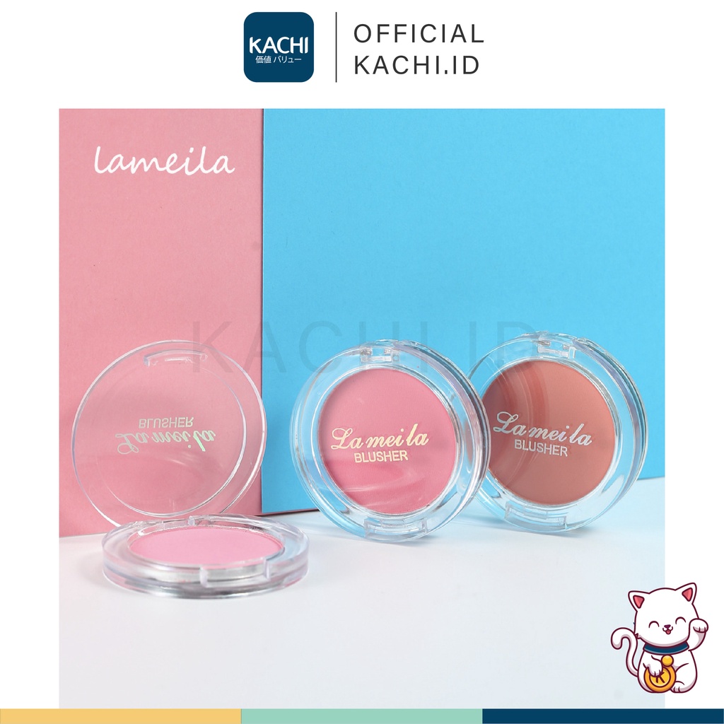 KACHI - LAMEILA Blush On Palette Matte Perona Pipi Anti Air Tahan Lama LA017