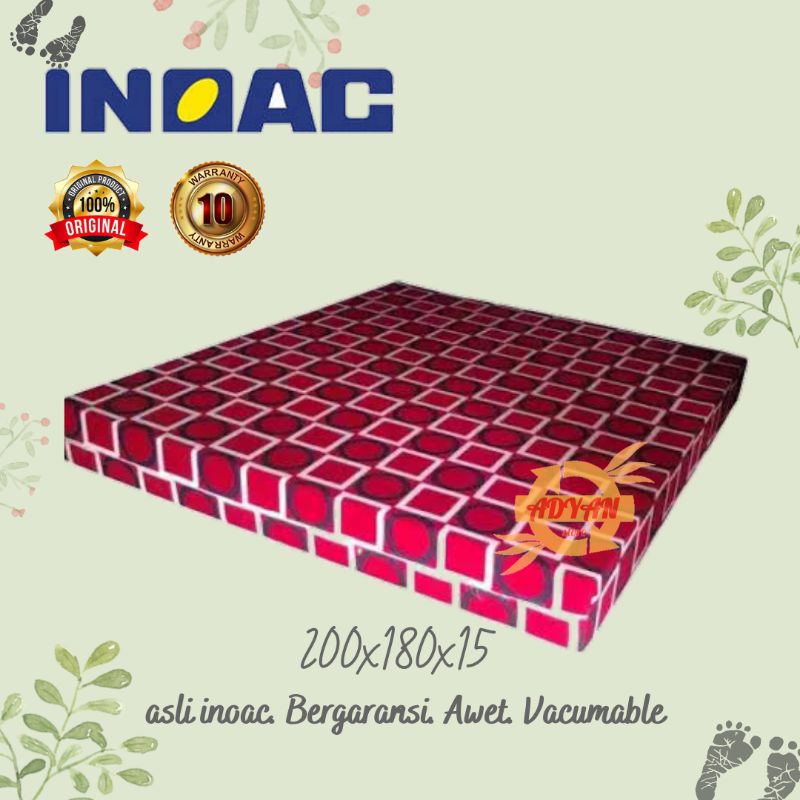 kasur busa Inoac 200x180x15 garansi 10 tahun/kasur busa murah berkualitas/kasur busa Inoac asli