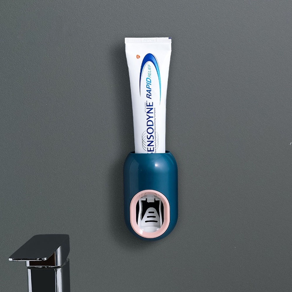 【COD Tangding】Fully Automatic Toothpaste Dispensers Wall-mounted Toothbrush Holders Kid's Quantitative Toothpaste Rack