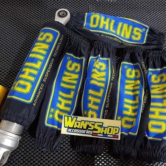 Sarung shock breaker belakang OHLINS - Ohlins Biru Universal
