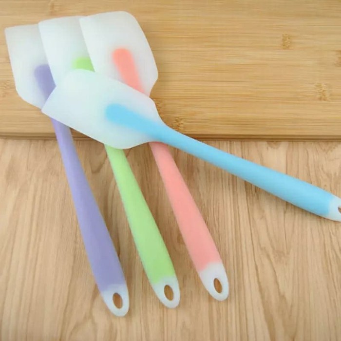 SPATULA SILIKON FOOD GRADE SENDOK KUE SPATULA TAHAN PANAS - SCRAPER WARNA GRADIASI