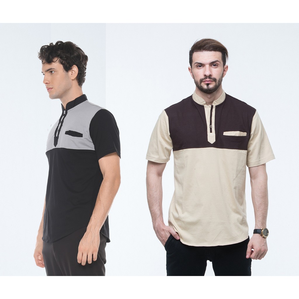 Baju Koko Narendra Bahan Cotton Combed kaos Pria