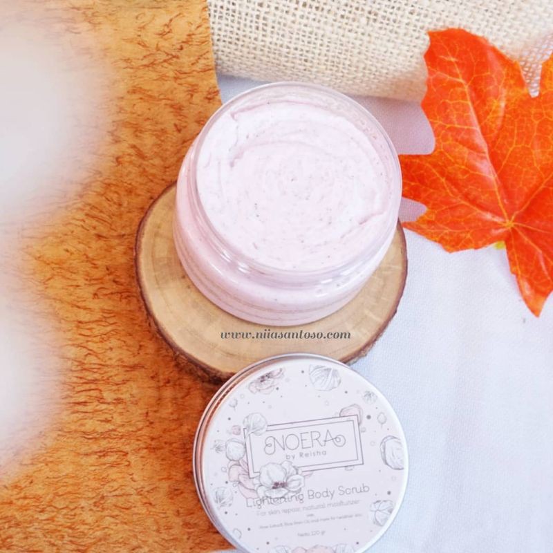 NOERA LIGHTENING BODY LOTION dan BODY SCRUB