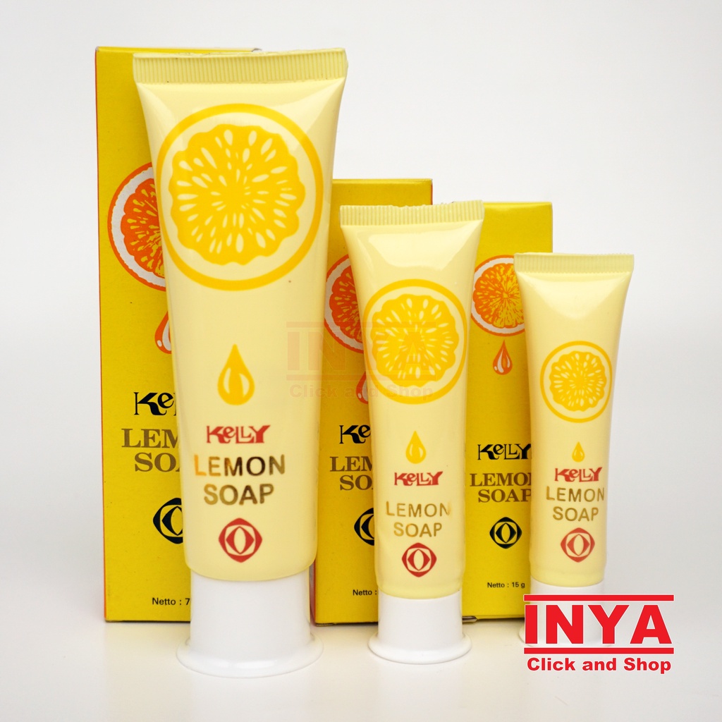 KELLY LEMON SOAP 75gr - Sabun Cuci Muka Cair