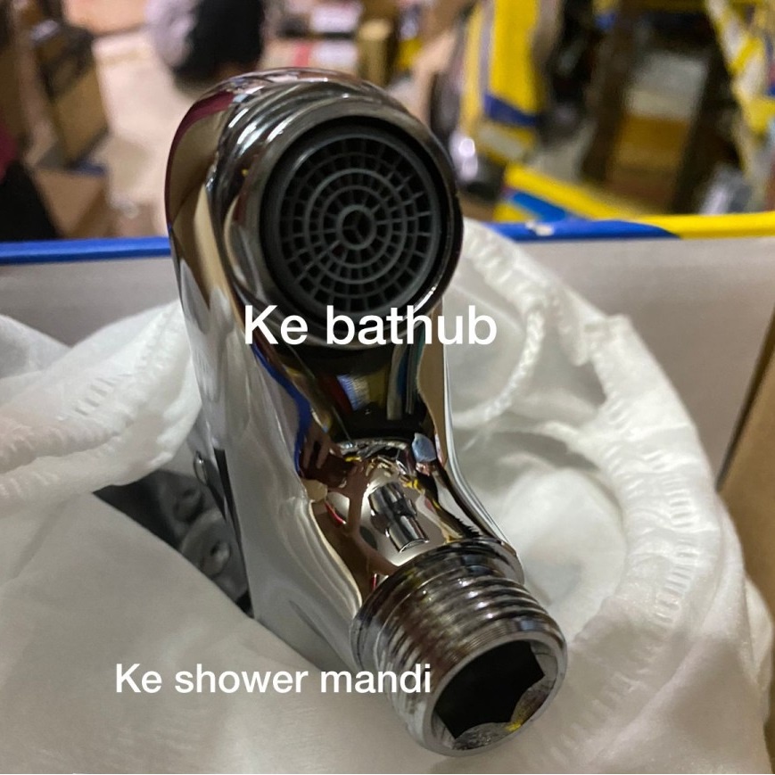 ONDA BATH-TUL Kran Bathub Mixer Keran Double Tap Panas Dingin 1/2&quot;