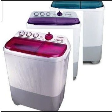 Mesin Cuci Sharp 8 Kg (8,5 Kg) Aquamagic ES-T85CR- BK(Blue) / VK(Violet) / PK(Pink)