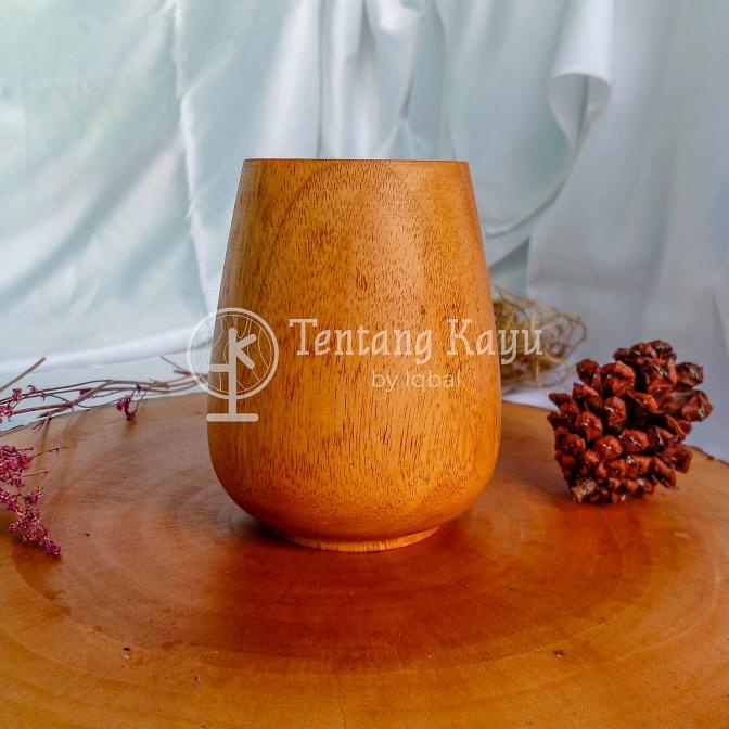 Jual Gelas And Mug Wooden Glass Gelas Minum Kayu Mahoni Cangkir Kayu Mug Kayu Gelas Unik Shopee 4008