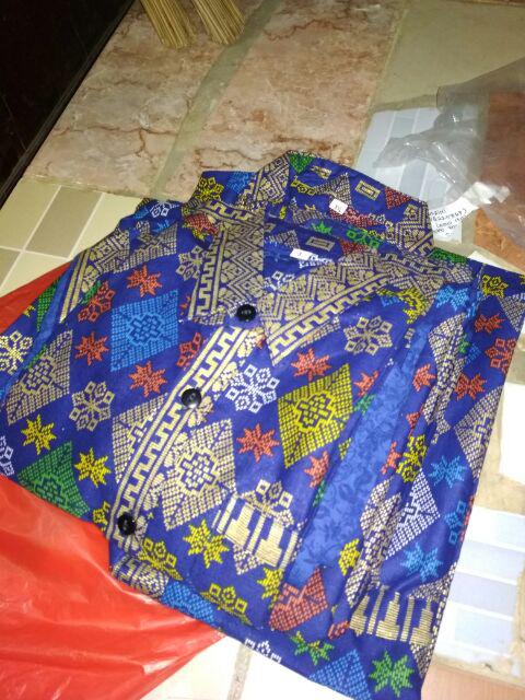 Sarimbit Keluarga/ Family Batik Rok N Blus Wanita Marimar Prodo Biru