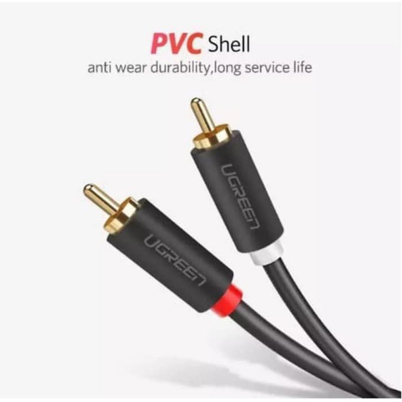 Ugreen Kabel Audio 2 RCA Male to 2 RCA Male HIFI High Quality Original