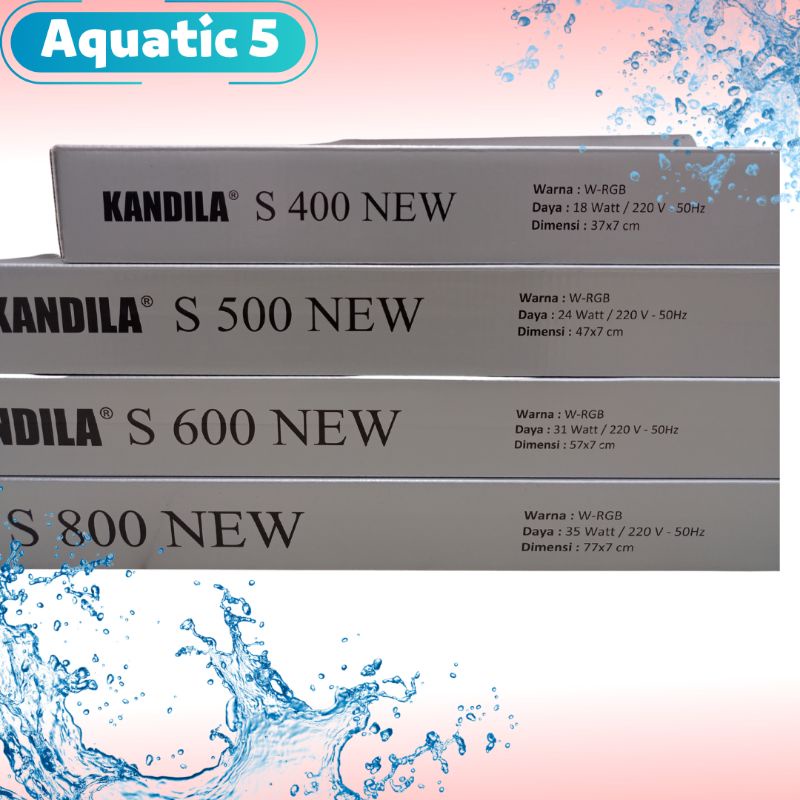 PROMO MURAH Lampu LED Aquarium KANDILA S 400, 500, 600, 800 NEW WRGB