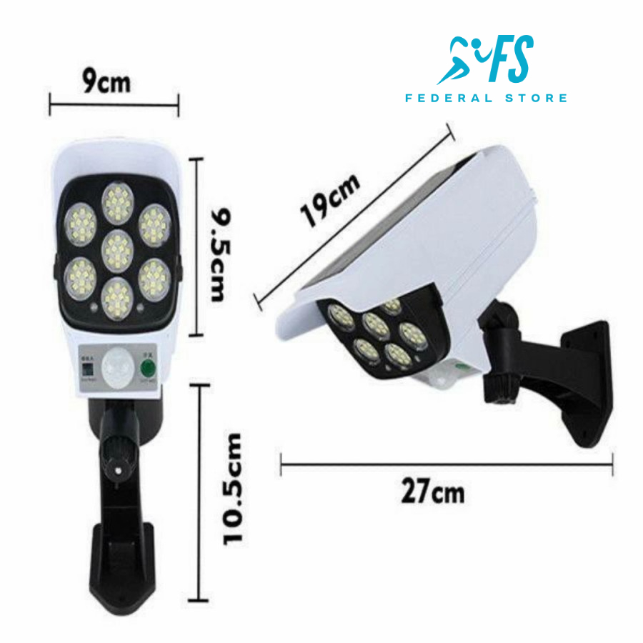 Lampu Dinding Model CCTV Solar Charge Tenaga Surya Matahari