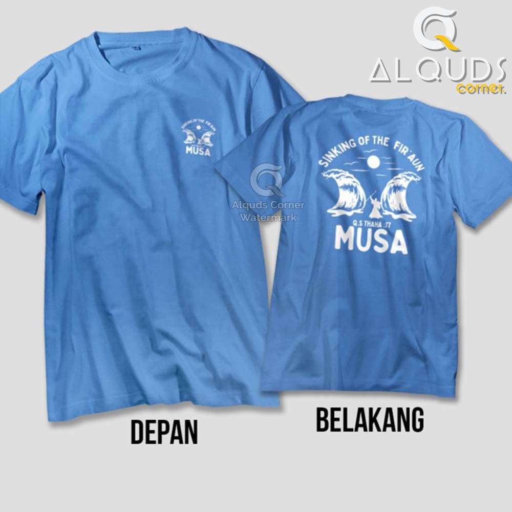 Kaos Dakwah Islami PROPHET MUSA SINKING OF THE FIRAUN / Baju Distro Santri Muslim Nabi Prophet /5609-1
