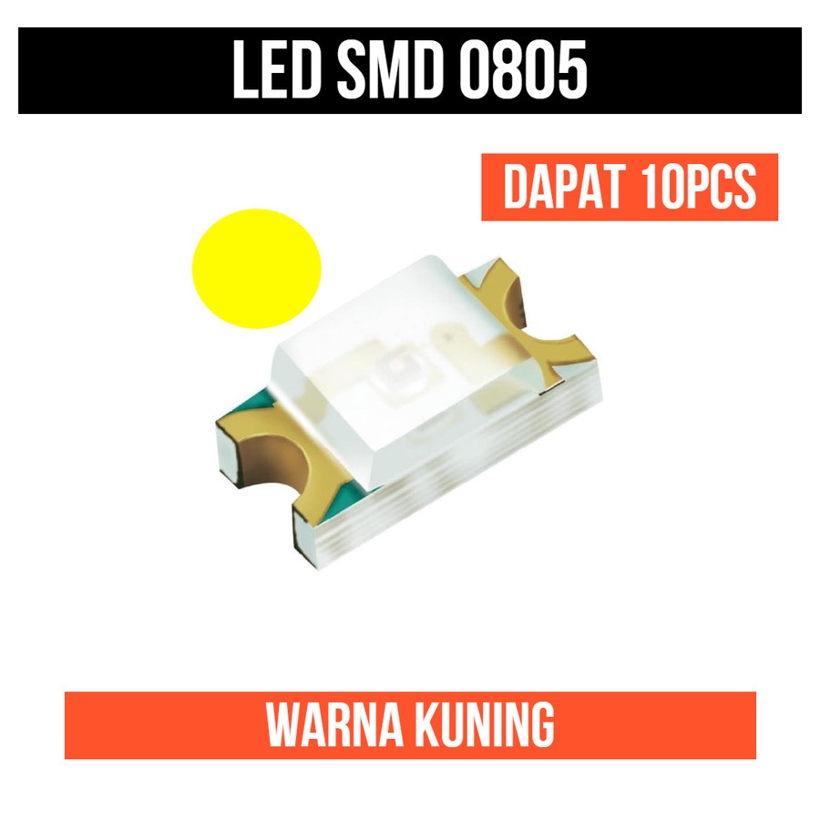 0805 SMD LED SMT Ultra Bright Kuning