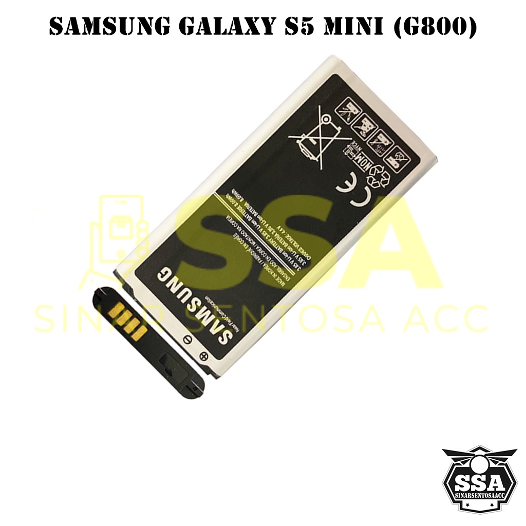 Baterai Original OEM Samsung Galaxy S5 Mini G800 EB-BG800BBE BG800BBE EBBG800 HP Ori Battery Batrai Batre Batu Batere GARANSI AWET MURAH