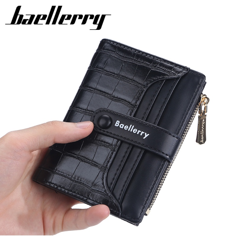 Baellerry DOMPET PENDEK LIPAT KARTU CARD HOLDER KULIT IMPORT BLY054