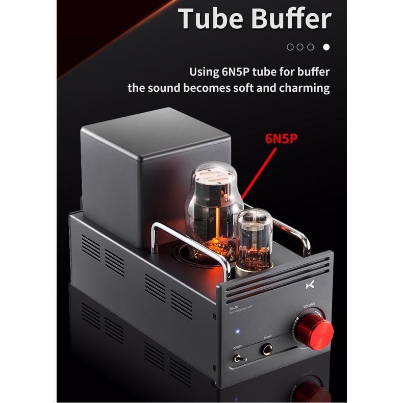 XDUOO TA-26 HIFI Headphone Amplifier High Performance Tube Amplifier Adopt 6N8P 6N5P Tube AMP For Audio
