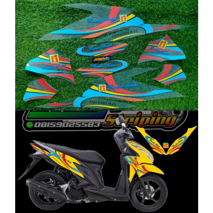 STRIPING VARIO OLD 125 LIVERY BUS ROSALIA INDAH TRANSPARAN