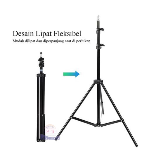 Tripod Kamera Portable Light Stand 3 Section for Photo Studio Tools