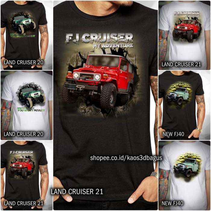 Jual Kaos Mobil Hardtop Land Cruiser Toyota Fj New Fj Kaos Jeep