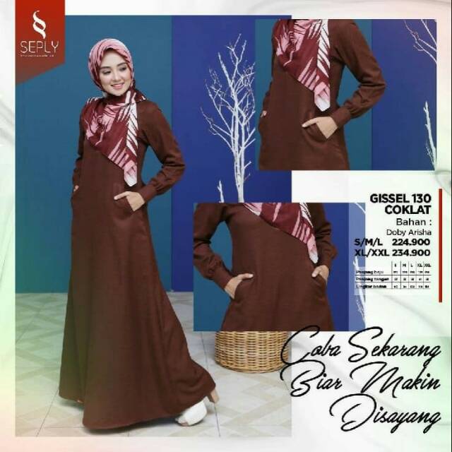 Gamis Seply Termurah Gissel 130 Maroon