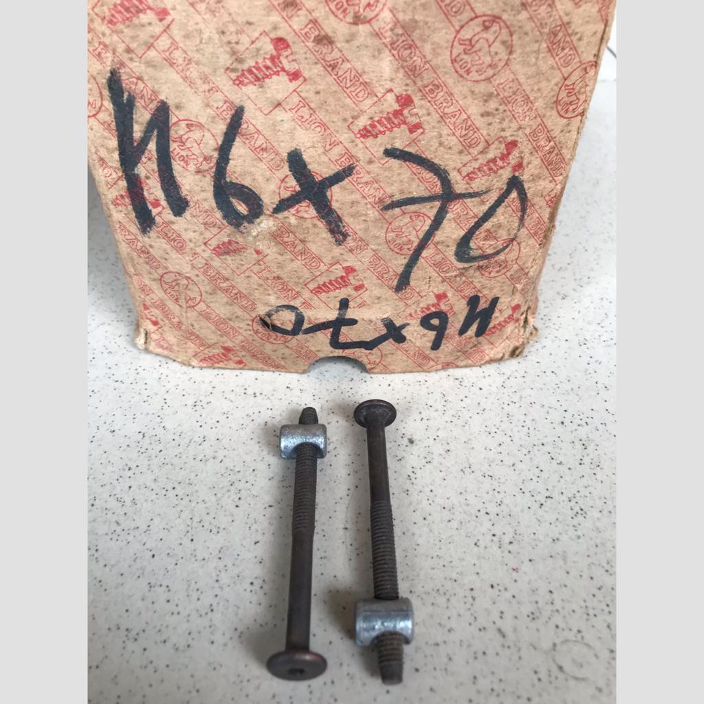 Baut Kunci L Bipet Ligna mebel M6 x 70mm + Mur