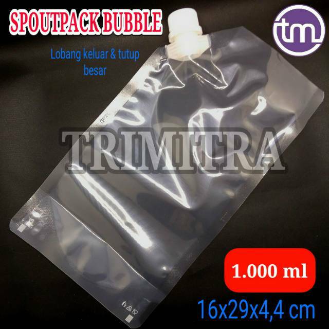 STANDING POUCH 1000ML SPOUTPACK PLASTIK KEMASAN CAIRAN MINUMAN MINYAK