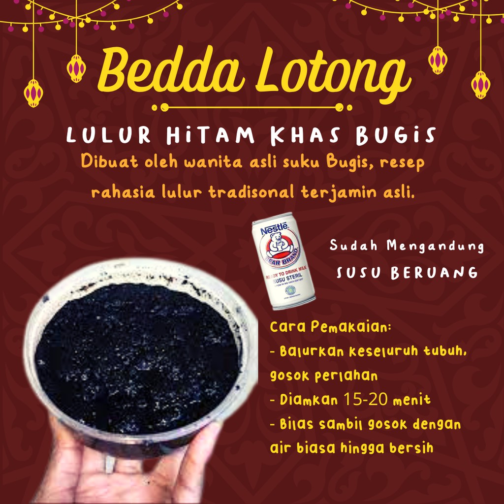 Lulur Tradisional Bugis Asli Bedda Lotong