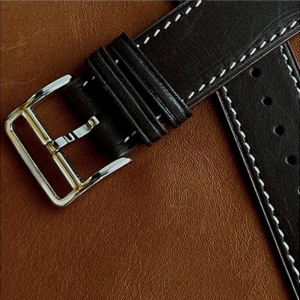 Fashion Watch Strap Eggel Tempo 3 Kotak - Tali Jam Tangan 20mm Leather Kulit