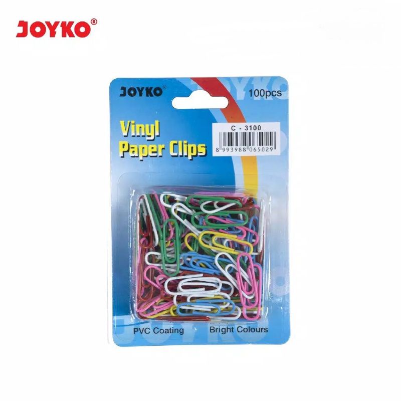 Paper Clip Joyko Warna /Paper Clip/ Clip/Vinyl Paper clip