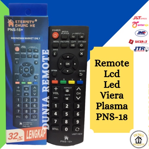 Remot / Remote TV Panasoni LCD LED VIERA PLASMA Multi PNS-18 tanpa setting