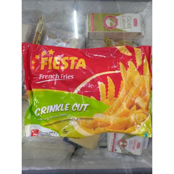 

Fiesta crinkle cut kentang beku 500 gr