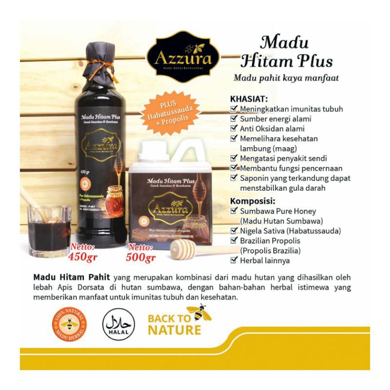 

madu hitam plus 450gr