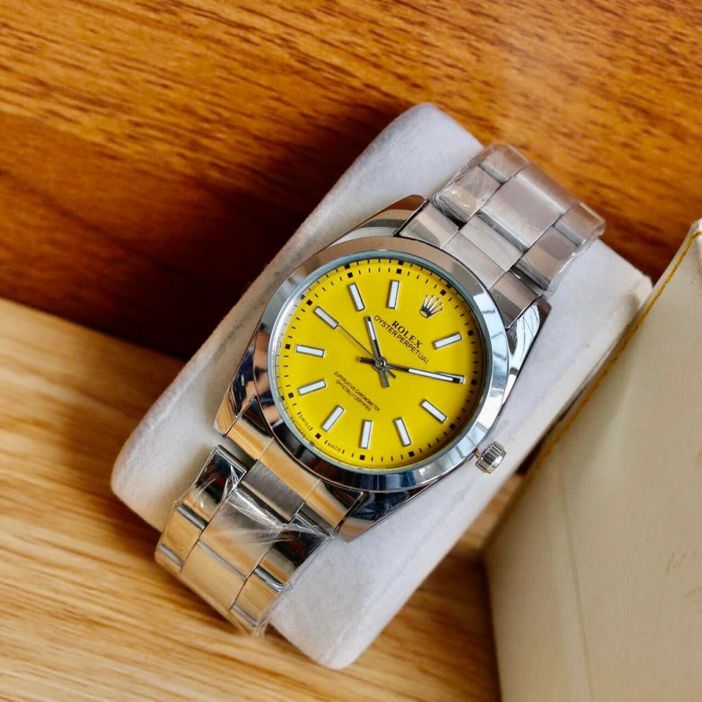Jam Tangan Rolex Oyester perpetual 38mm Plat Warna