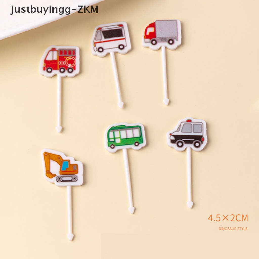 [justbuyingg] Cartoon Fruit Fork Set Cake Stick Twisted Desserts Forks Food Stick Home Party [zkm]