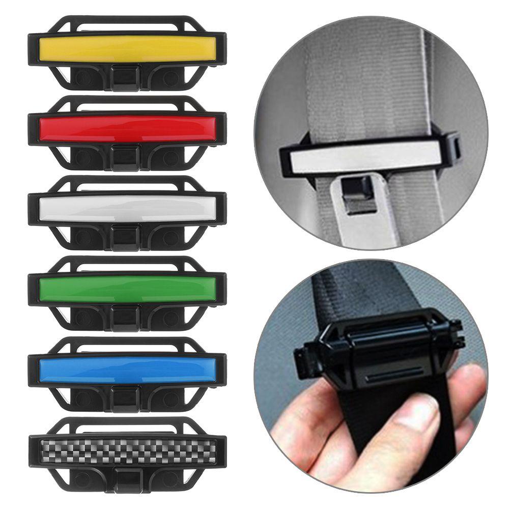 Suyo 2pcs Belt Safety Adjuster Clip Auto Fastener Adjustment Lock Meningkatkan Kenyamanan Socket Seatbelt Stopper