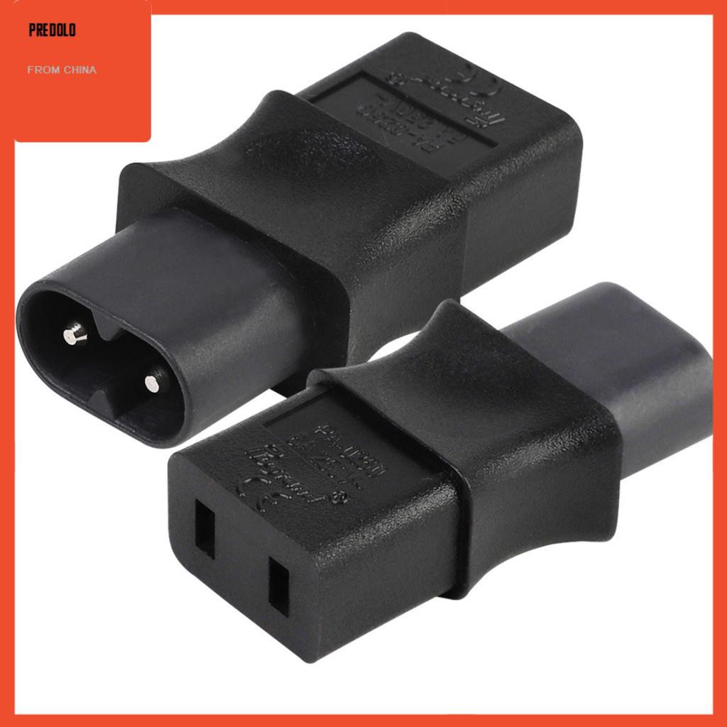 Konektor Adapter Iec 320 C8 Male Plug Ke C9 2 Pin Female 6a/250v