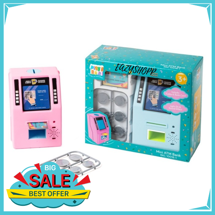 Mainan Edukasi ATM Bank Anak Perempuan Celengan Mini Murah