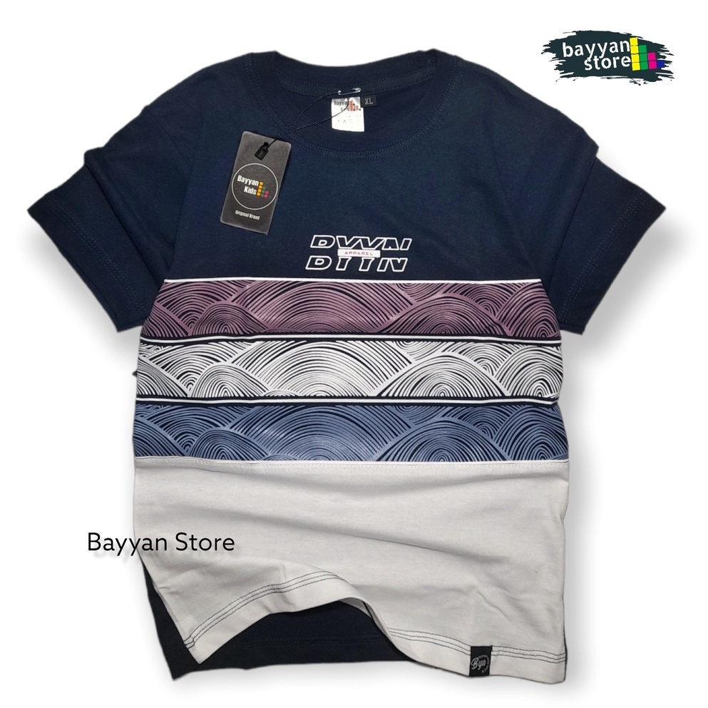 Bayyan Kaos Anak Laki Laki 1-12 Tahun Cotton 30s Premium