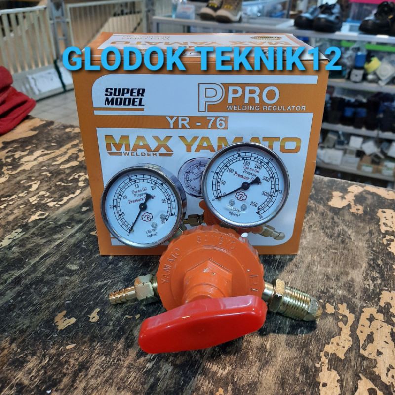 REGULATOR LPG YAMATO / REGULATOR GAS LPG MAX YAMATO YR - 76 / REGULATOR PROPANE MAX YAMATO