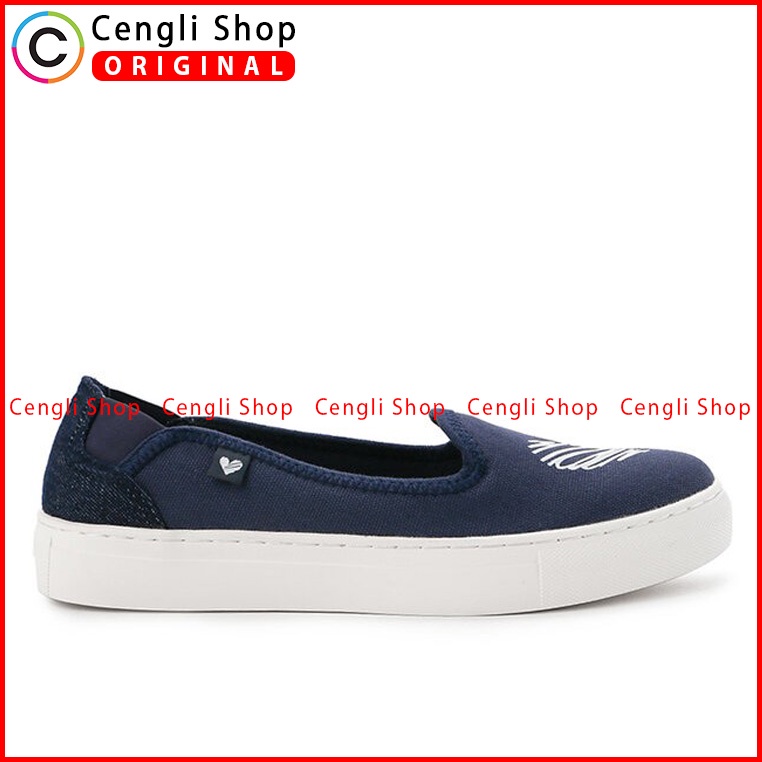 SEPATU SLIP ON OBERMAIN WANITA ORIGINAL BRANDED ASLI TERBARU BIRU OW17