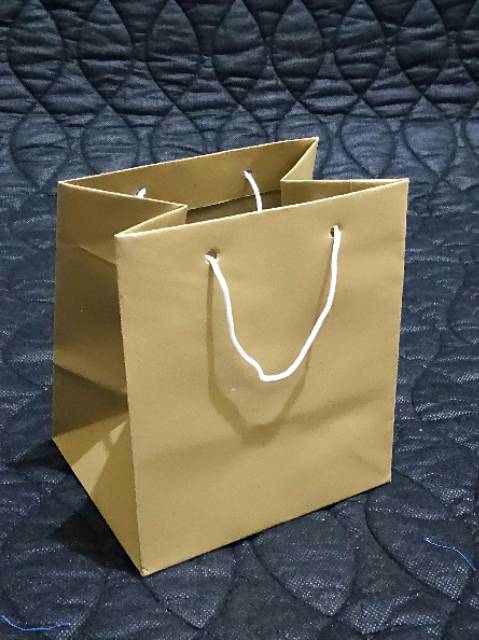 Paperbag/tas kertas donat polos (14x11x16)