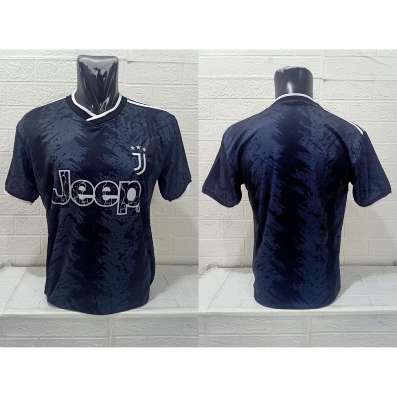 jersey bola juventuss away hitam printing 2022